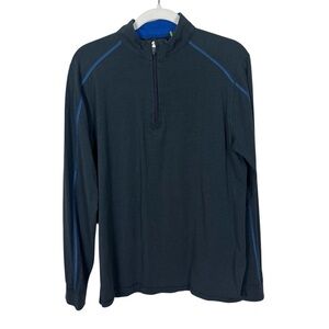 Tasc Bamboo 1/4 Zip Men’s Sz Medium Performance Technology Black Long Sleeve